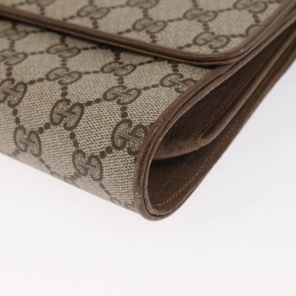 GUCCI GG Supreme Shoulder Bag PVC Beige Gold 904 02 050 Auth ep12421 - Picture 2 of 14